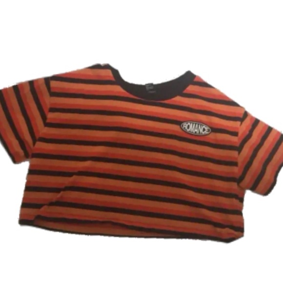 Forever 21 Tops - Forever 21 crop top baggy loose striped